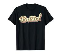 Bristol TShirt Retro Art Baseball Font Vintage T-Shirt