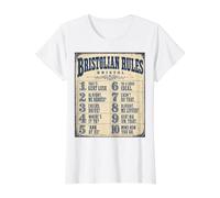 Bristolian Rules Bristol Dialect Value Graphic T-Shirt, Women, White, XS
