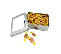 Bristows of Devon Vanilla Creamy Fudge Individually Wrapped Traditional Sweets x 500g TinTastic Refillable Gift Tin