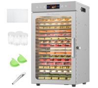 BriSunshine 18 Trays Food Dehydrator, 800W All Stainless Steel