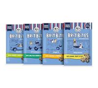 Brit Bites Natural Dog Treats Multipack - Healthy Baked Dog Biscuits with Chicken, Lamb & Banana - Variety Pack for All Dogs