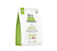 BRIT Care Dog Sustainable Adult Medium Breed Chicken & Insect - dry dog food - 3 kg
