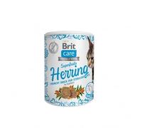 Brit Care Herring Superfruits Snack for Sterilised Cats, Grain-Free Crisp Treats with Herring and Sea Buckthorn, 100 g