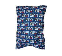 Brit Cotton Large Pet Dog Bed - Pack of 1 - Zipped Removable Washable Cushion Cover - Soft Printed Pet Pillow Bed - Easy Care Comfortable Sleeping Mat for Dogs & Cats - Blue Love My Dog (90x60x5cm)