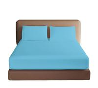 Brit Cotton Microfibre Fitted Sheet Small Double 40cm/16inches Extra Deep 4FT Bed Bottom Sheet Breathable,Hotel Quality,1800 Microfiber Soft Bed Sheets, Shrinkage & Fade Resistant