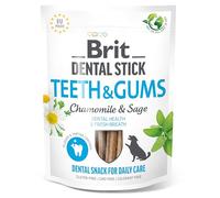 Brit - Dog Dental Sticks with ingredients to support Teeth & Gums, Chamomile & Sage Flavour Dog Dental Chew, 1 pack of 7 sticks