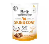 Brit Functional Snack Skin & Coat, Semi-Moist Dog Snack with Coconut and Krill, Zinc & Biotin, 150 g