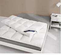 Brit House 10 cm Microfibre Mattress Topper 4 Inch Thick Supersoft Heavy Filled Box Stitched and Elasticated Corner Straps Breathable Hypoallergenic Quilted Bed Topper (Double)