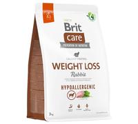 Brit Care Hypoallergenic Adult Weight Loss Rabbit Dog Food 3kg Clear