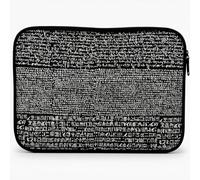 Brit-ish Musiam Cuneiform Tablet Laptop Sleeve - 15.6 Inch Protective Padded Case, Ancient Mesopotamian Script Design, Durable Neoprene for Students, Historians, and Travel Enthusiasts