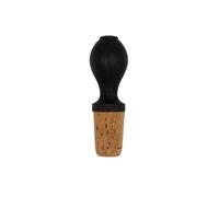 BRIT LOCKER Oak Wine Stopper, Natural Oak and Cork, Made in UK (Ebonised)