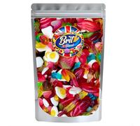 BRIT TREAT 1kg Premium Pick n Mix Sweets - Traditional Fruit Gummy Sharing Pouch - Juicy Retro Jelly Candy Mix - Large Bulk Bag For Movie Nights, Gifts & Party Platters, For All Occasions.