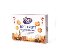 Brit Treat Cookie Assorted 300g Box | Assorted Butter Cookies | Premium Festive Gift Box | Rich Buttery Taste | Perfect for Christmas, Holidays & Corporate Gifting - You Everyday Snack (Pack of 6)