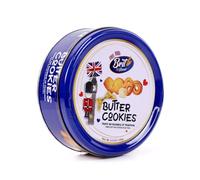 BRIT TREAT Danish Butter Cookies Gift Tin - 6 x 140g Luxury Selection Box | Authentic Danish Butter Biscuits Tin | Classic Assorted Biscuits for Treatings, Holidays, Birthdays & Everyday Indulgence