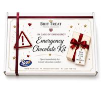 Brit Treat Emergency Chocolate Kit Gift Box, Letterbox Friendly Chocolate Gift with Full-Size Branded Bars, Funny Present for Chocolate Lovers
