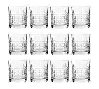 Brit Whiskey Glasses - 325ml - Clear - Pack of 12 LAV Clear One Size