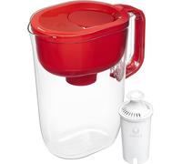 Brita 10 Cup Filter Pitcher with Smart Light Indicator, Reduces Chlorine Taste and Odour from Tap Water, Filters 151 litres, Huron, Red