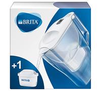BRITA Aluna fridge water filter jug for reduction of chlorine, limescale and impurities, Includes 1 x MAXTR filter cartridges, 2.4L -White