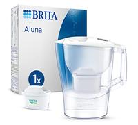 BRITA Aluna Water Filter Jug White (2.4L) incl. 1x MAXTRA PRO All-in-1 cartridge - fridge-fitting jug with digital LTI - now in sustainable Smart Box packaging