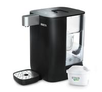 BRITA Cube Ambient & Hot Water Dispenser Black (4.0 L) various temperature and cup-size presets, ultimate safety with UV-C technology for bacteria-fre