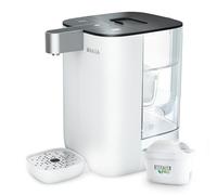 BRITA Cube Ambient & Hot Water Dispenser White (4.0 L) various temperature and cup-size presets, ultimate safety with UV-C technology for bacteria-free water & integrated MAXTRA PRO water filter
