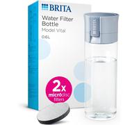 Brita Fill And Go Light Blue Vital Water Filter Bottle with 2 Microdisc 600ml