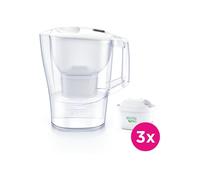 BRITA Filter Carafe - Aluna White Calendar - Capacity 2.4L including 1.4L of filtered water - 3 Maxtra Pro All-In-1 filters included