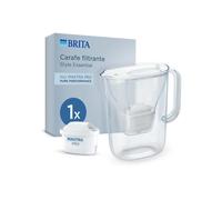 BRITA Filter Carafe - Style Essential White - Capacity 2.4L with 1.4L of filtered water - 1 Maxtra Pro Pure Performance filter