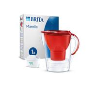 BRITA Filter Jug - Marella Red - Capacity 2.4L with 1.4L of filtered water - 1 Maxtra Pro All-In-1 cartridge included