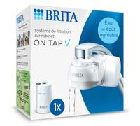 BRITA Filtration system on tap V (included x1 water filter) - for filtered water with a pleasant taste instantly, directly from your kitchen tap.