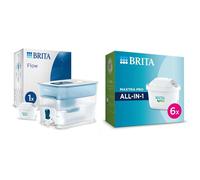 BRITA Flow XXL Water Filter Tank incl. 1x MAXTRA PRO All-in-1 cartridge & MAXTRA PRO All-in-1 Water Filter Cartridge 6 Pack - Original BRITA refill r