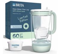 BRITA Glass Green & White Limited Edition Water Filter Jug with Cartridge - 2.5L