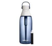 Brita Insulated Filtered Water Bottle with Straw, Reusable, BPA Free Plastic, Night Sky, 36 Ounce