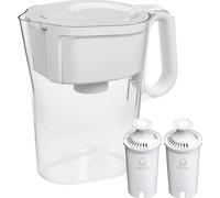 Brita Large 10 Cup Water Filter Pitcher with Smart Light Filter Reminder and 2 Standard Filtes Made Without BPA White (Packaging May Vary) (1512822)
