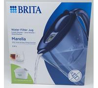 BRITA Marella Water Filter Jug Blue 2.4L With Smart & Easy Filling Function New