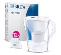 Brita Marella Water Filter Jug White (2.4L) Annual Pack incl. 12x MAXTRA PRO Pure Performance cartridge | Size: 1 Pack Brita White 1 Pack