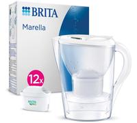 BRITA Marella Water Filter Jug White 2.4L and 12x MAXTRA PRO All-in-1 Cartridges