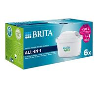 BRITA MAXTRA PRO All-in-1 Water Filter Cartridge 6 Pk - BRITA refill reducing impurities, chlorine, PFAS, pesticides & limescale for tap water