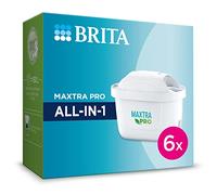 BRITA MAXTRA PRO All-in-1 x6 - Tap Water Filter for BRITA Water Filters - Reduces Some PFAS, Pesticides, Herbicides, Chlorine, Limescale and Metals - BRITA Cartridges for Purer Water