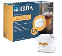 BRITA Maxtra Pro Expert Anti-Scale Water Filter Cartridge Tap Pack of 12 Original Refill for BRITA Special Hot Drinks Filter Jug (Scale Protection & Reinforced Household Appliance)