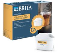 BRITA MAXTRA PRO Limescale Expert Water Filter Cartridge 12 Pack - Original BRITA Refill for Ultimate Appliance Protection, reduci