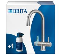 Brita Mypure P1 3-Way Tap - Round Includes 1X Brita P1000 Cartridge For Reduction Of Chlorine