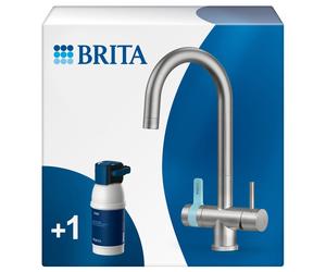 BRITA mypure P1 3-Way Water Filter Tap, Round, Including 1x P1000 Water Filter