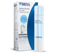 BRITA mypure Slim V-MF Water Filter System inc. 1x Filter Cartridge (8000L) - Under The Sink tap Filter for 99,999% Bacteria-Free Water with advancecd Taste incl. Digital Filter Exchange Reminder