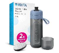 Brita Sports Fill & Go Active Water Filter Bottle 2 MicroDisc Filter 600ml BLUE