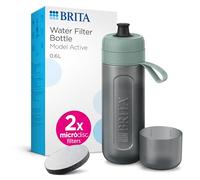 Water Filter Bottle Model Active Dark - Green