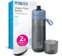 BRITA Sports Water Filter Bottle Model Active Dark Blue (600ml) Inc. 2x Microdisc filters