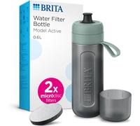 BRITA Sports Water Filter Bottle Model Active Dark Green (600ml) incl. 2x...