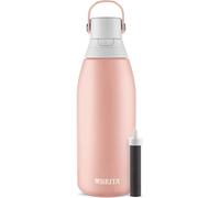 BRITA Stainless Steel Premium Filtering Water Bottle, BPA-Free, Reusable, Insulated, Replaces 300 Plastic Water Bottles, Filter Lasts 2 Months or 40 Gallons, Includes 1 Filter, Rose - 32 oz.