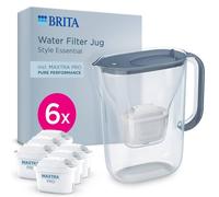 Brita Style Essential Blue Filter Jug (2.4L) incl. 6x MAXTRA PRO PURE PERFORMANCE | Size: 1 Pack Brita Blue 1 Pack